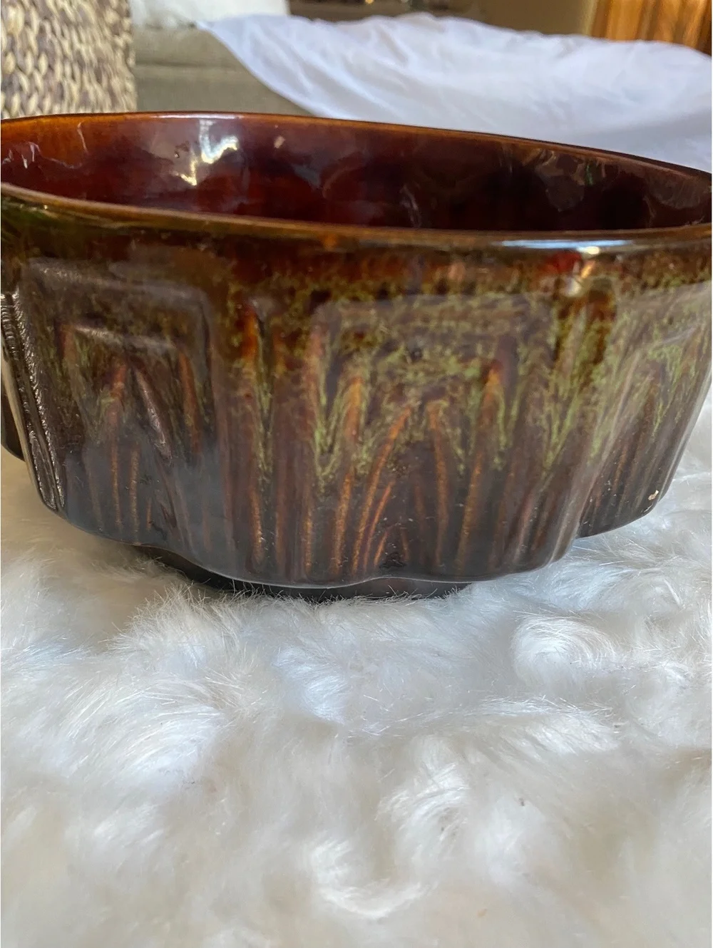 Haggar Vintage USA Brown Ceramic Bowl